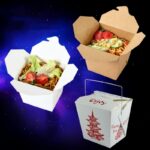 Wholesale Disposable Takeout Containers with Handle for Chinese Food and Pasta