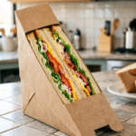 Ins-Style Windowed Triangle Food Boxes for Sandwiches Custom Printing Available